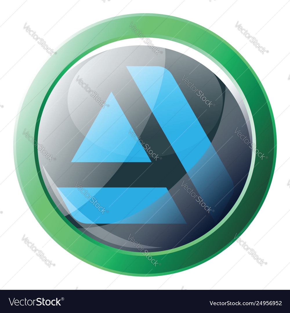Green and blue icon a artstation platform