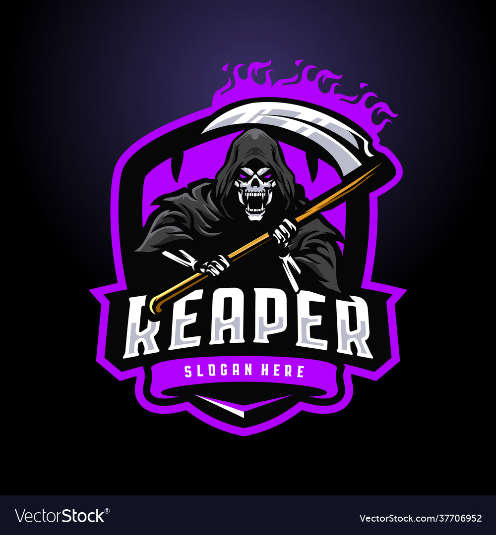 Reaper mascot logo Royalty Free Vector Image - VectorStock