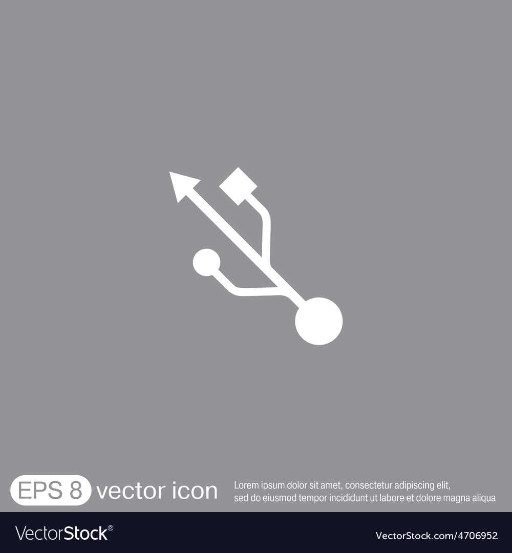 Usb symbol icon computer sign