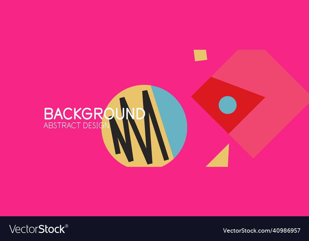 Abstract background blocks lines triangles vector image Abstract background blocks lines triangles