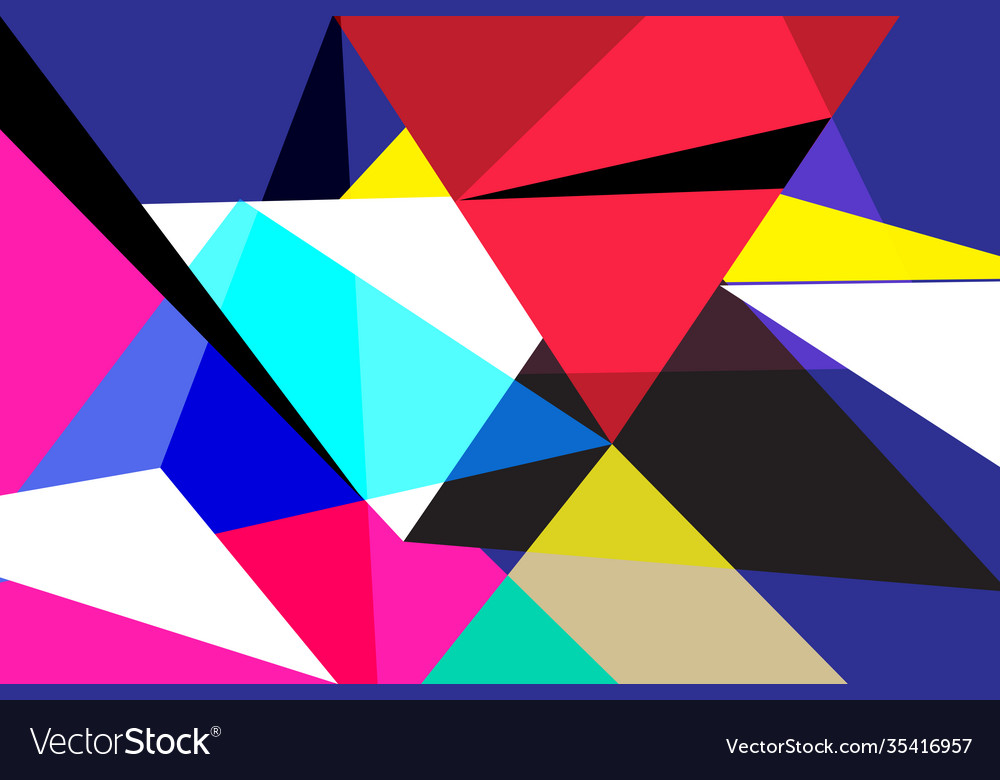 Abstract background with different geometric