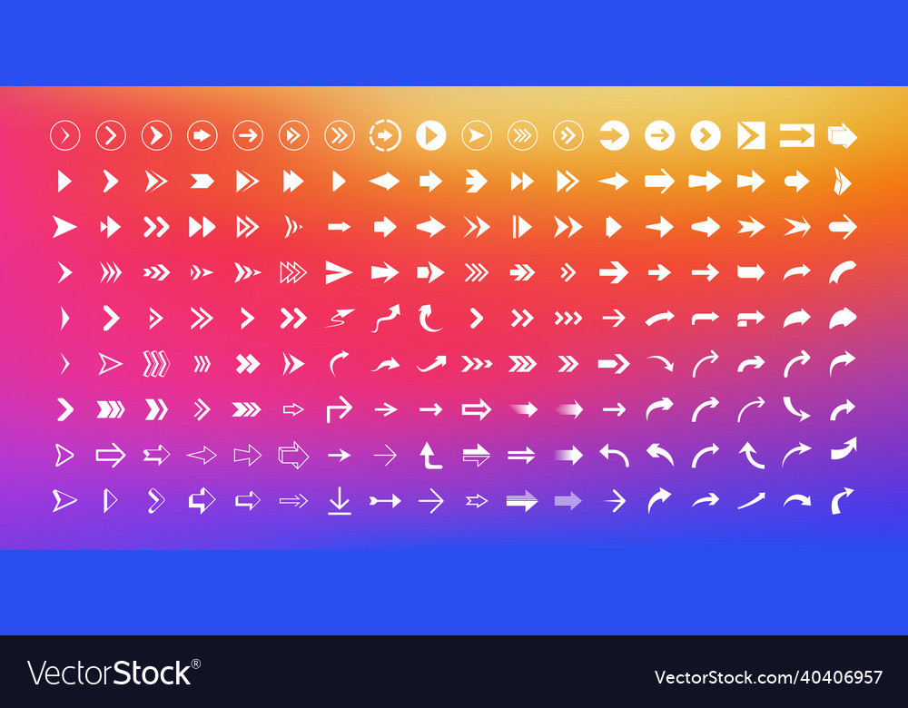 Arrow and cursor icons