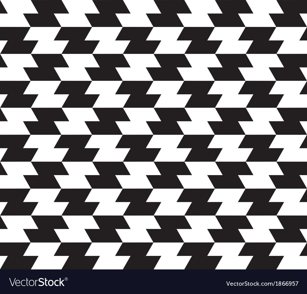 Black White Abstract Geometric Seamless Pattern Vector Image