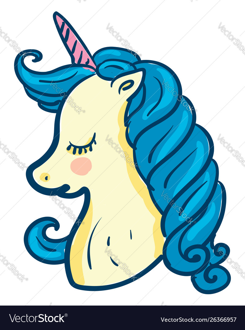 Premium Vector  Unicorn blue cartoon coloring book 1