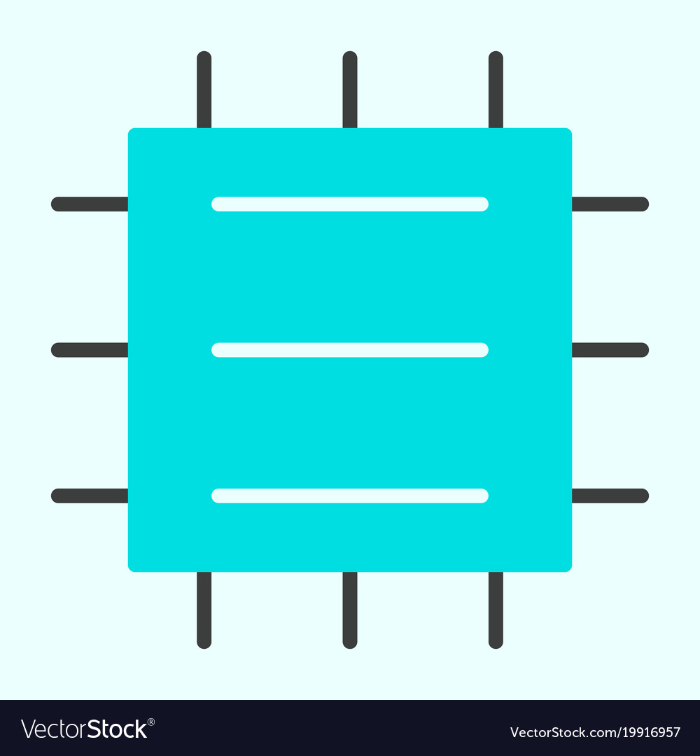 Central processor unit icon cpu minimal pictograph