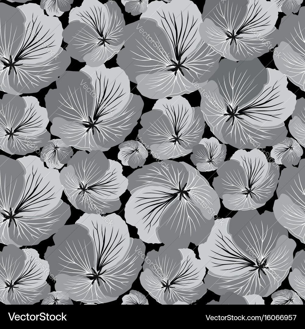 Floral seamless pattern flower background Vector Image