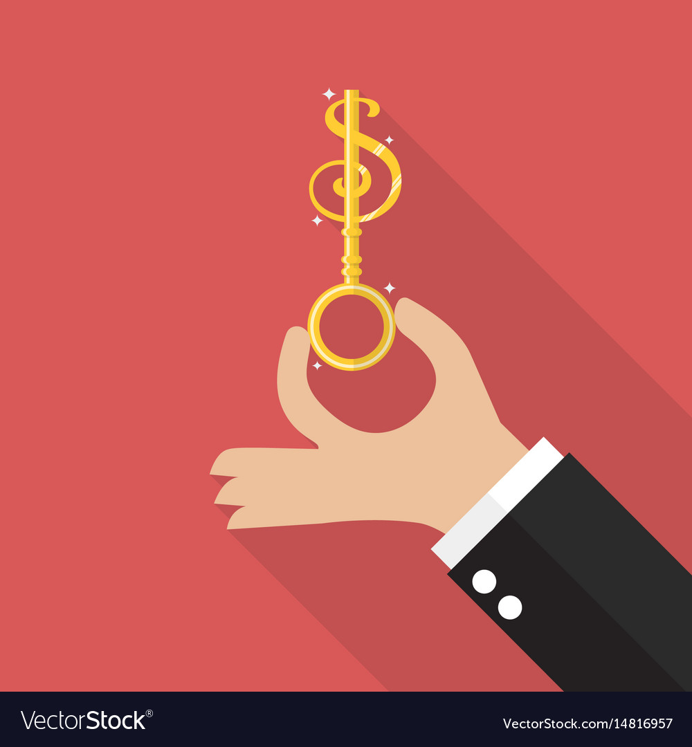 hand-hold-money-key-royalty-free-vector-image-vectorstock