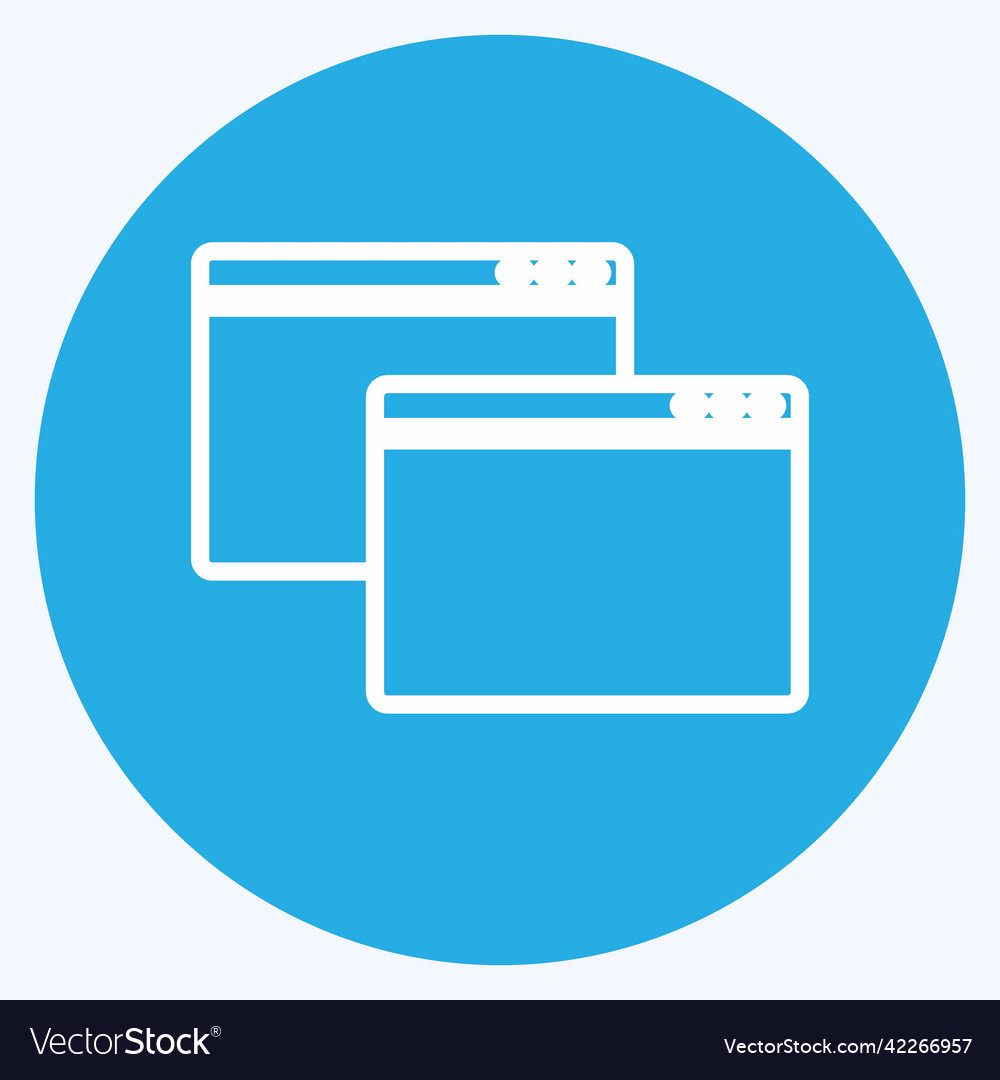 Icon windows suitable for web interface symbol Vector Image Icon windows suitable for web interface symbol