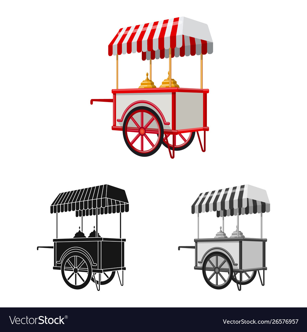 Isolated object cart and mobile symbol set