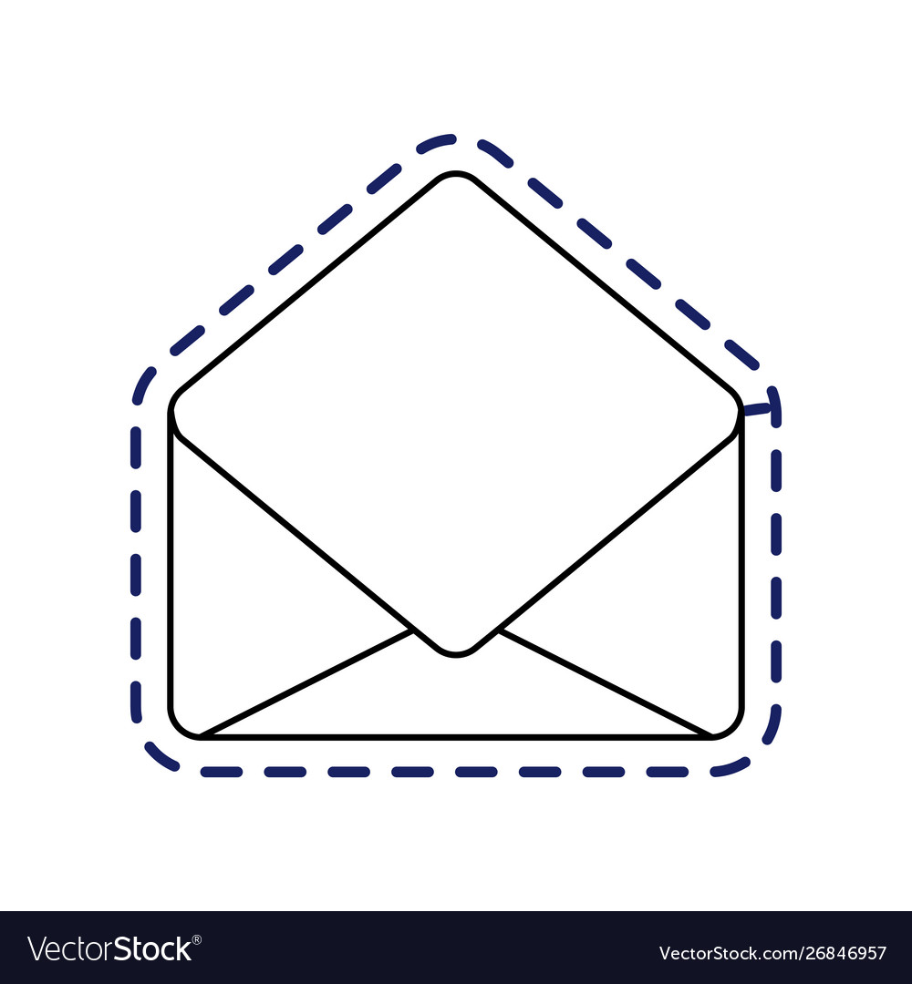 Patch-Email-Kommunikation öffnen Vector Image Patch-Email-Kommunikation öffnen