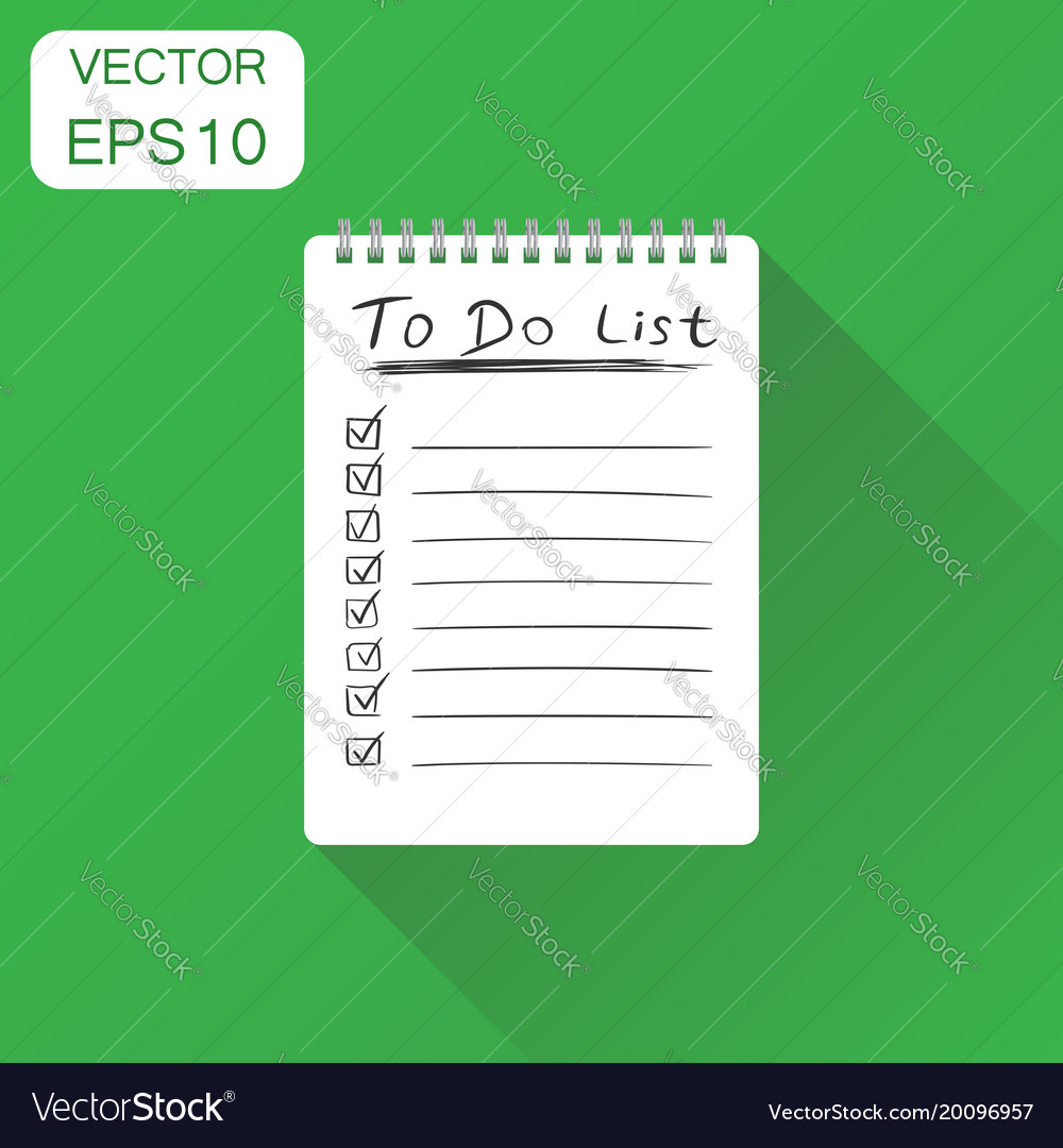 Realistic notepad with spiral icon business
