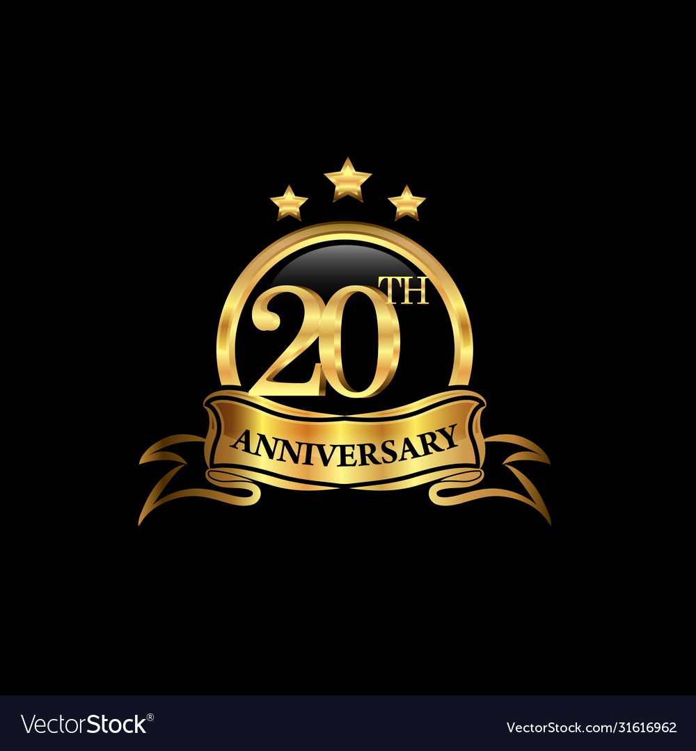 20 year anniversary celebration anniversary Vector Image