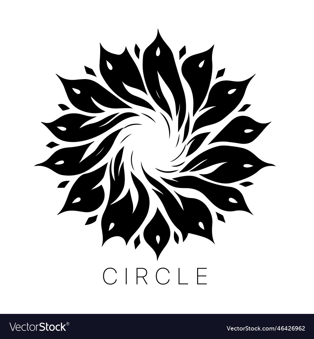 Abstract geometric circle pattern round