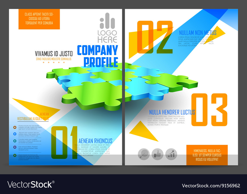 Annual report and presentation template design