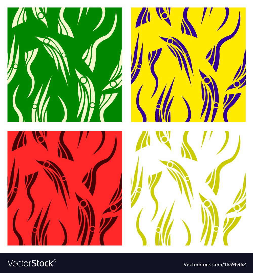 Assembly of patterns in striped style