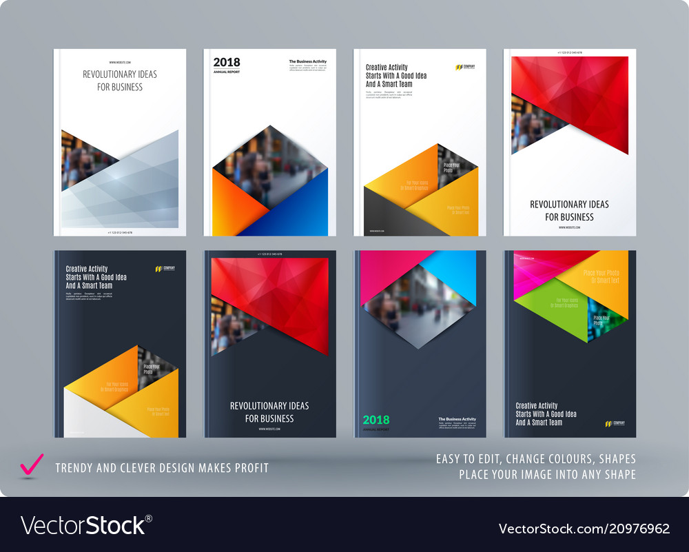 Brochure design rectangular template colourful