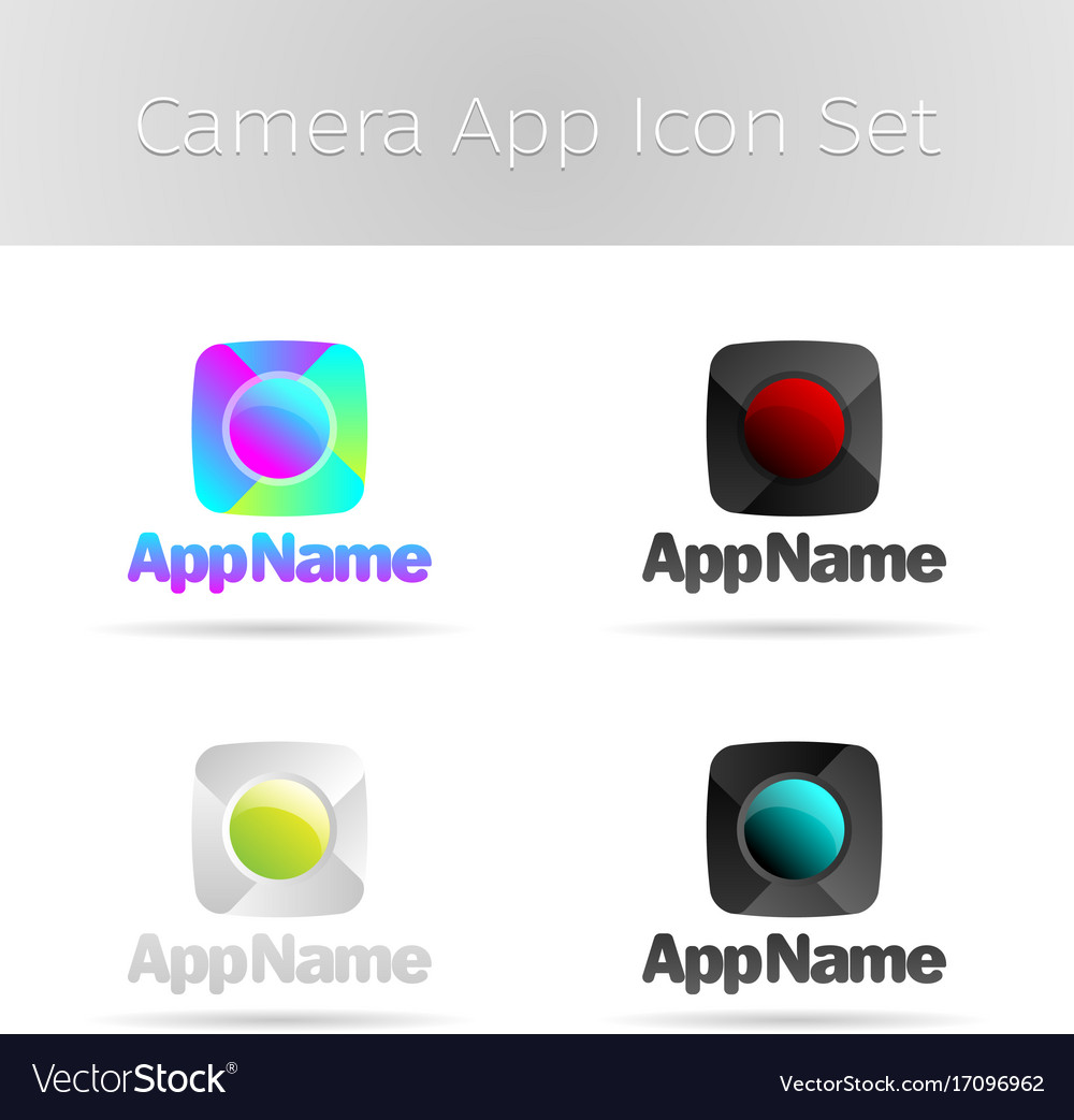 Camera app icon set