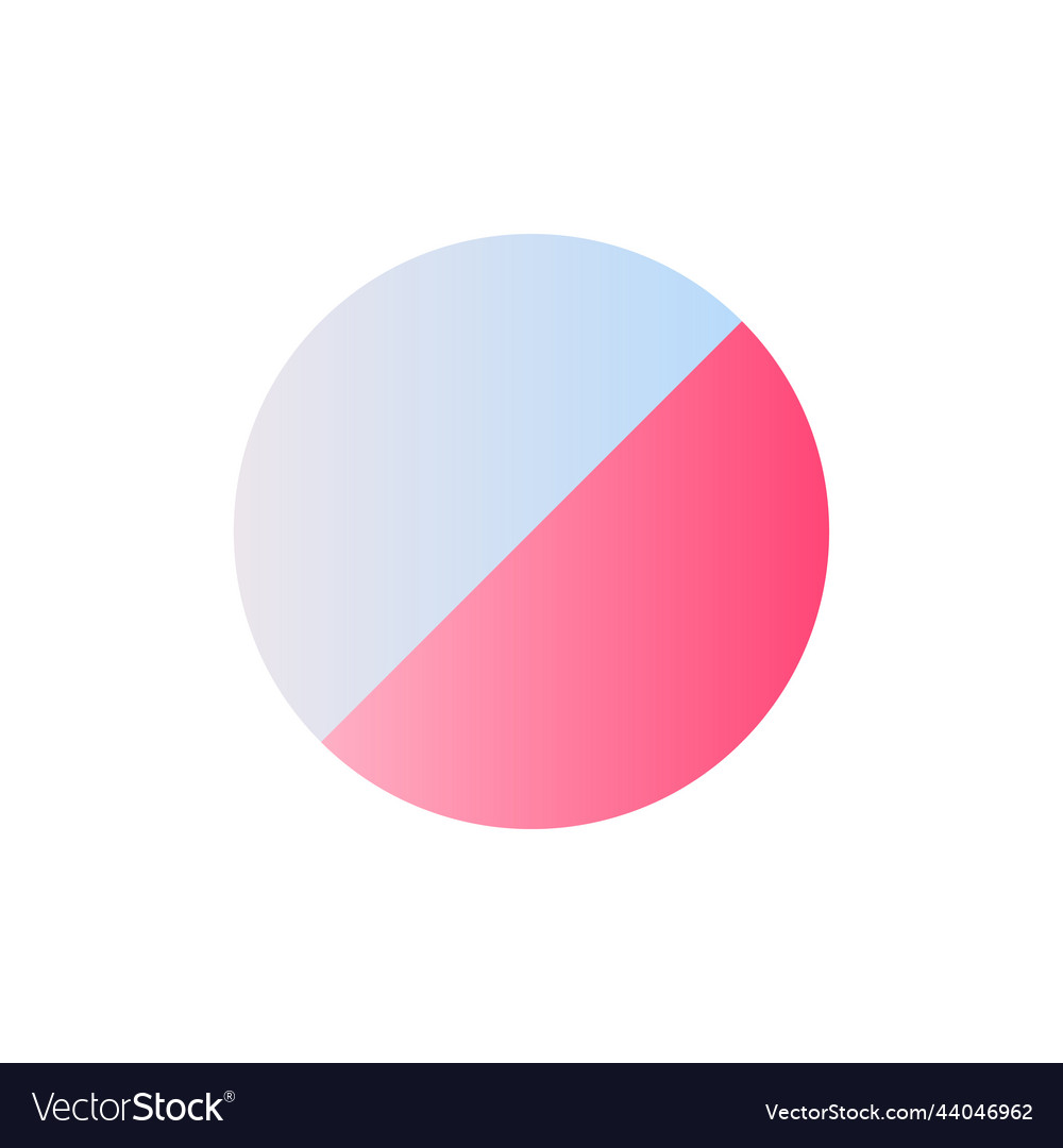 Disk shaped tablet flat gradient two-color ui icon vector image Disk shaped tablet flat gradient two-color ui icon