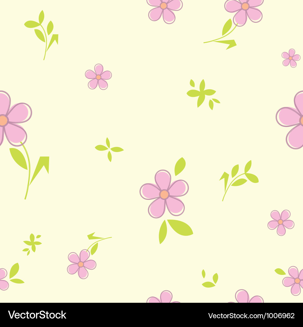 Flower seamless pattern Royalty Free Vector Image