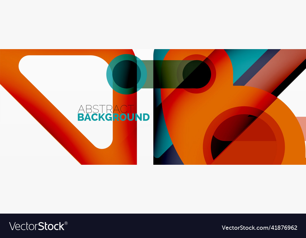 Geometric primitives lines circles abstract Vector Image Geometric primitives lines circles abstract