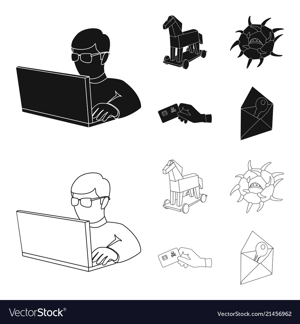 Hacker hacking system internet hackers vector image Hacker hacking system internet hackers