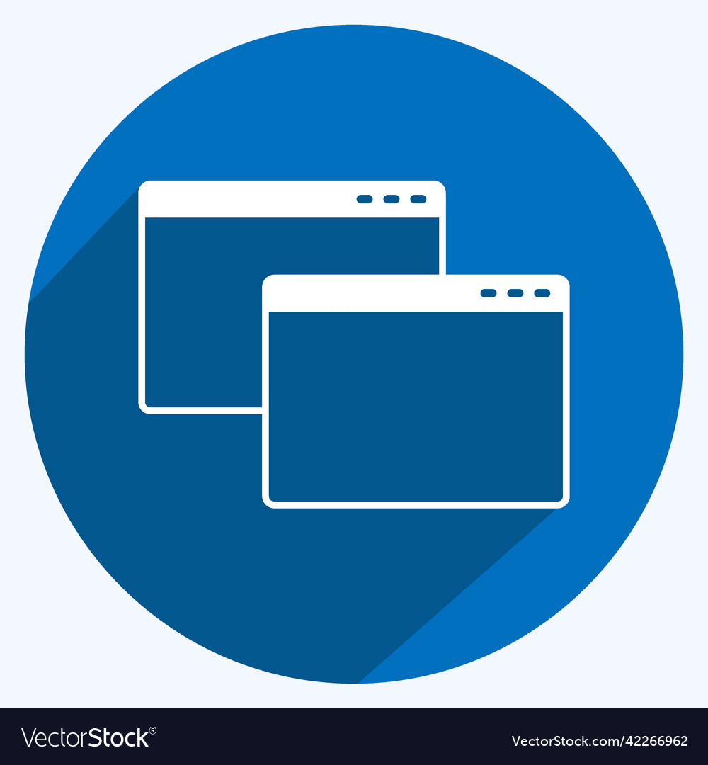 Icon windows suitable for web interface symbol Vector Image Icon windows suitable for web interface symbol