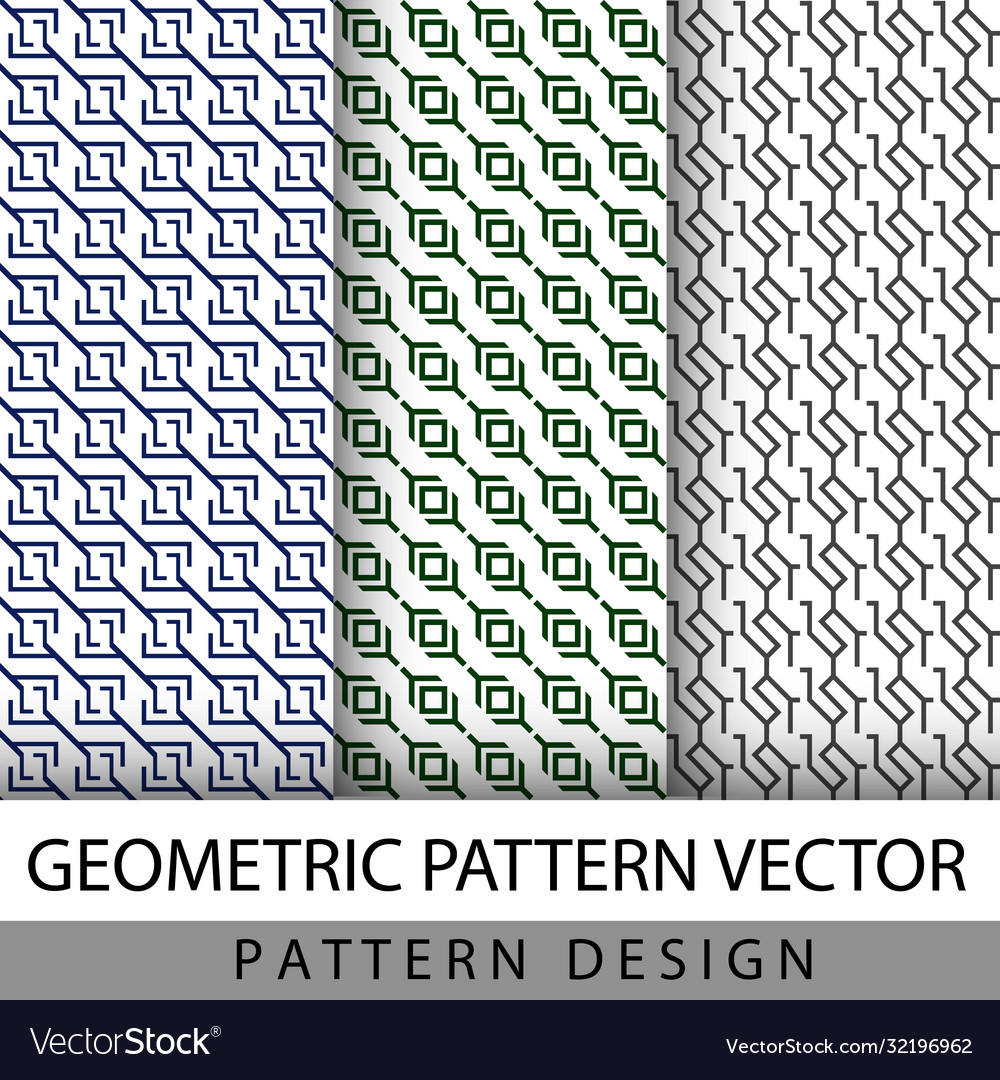 Line geometric abstract pattern collections