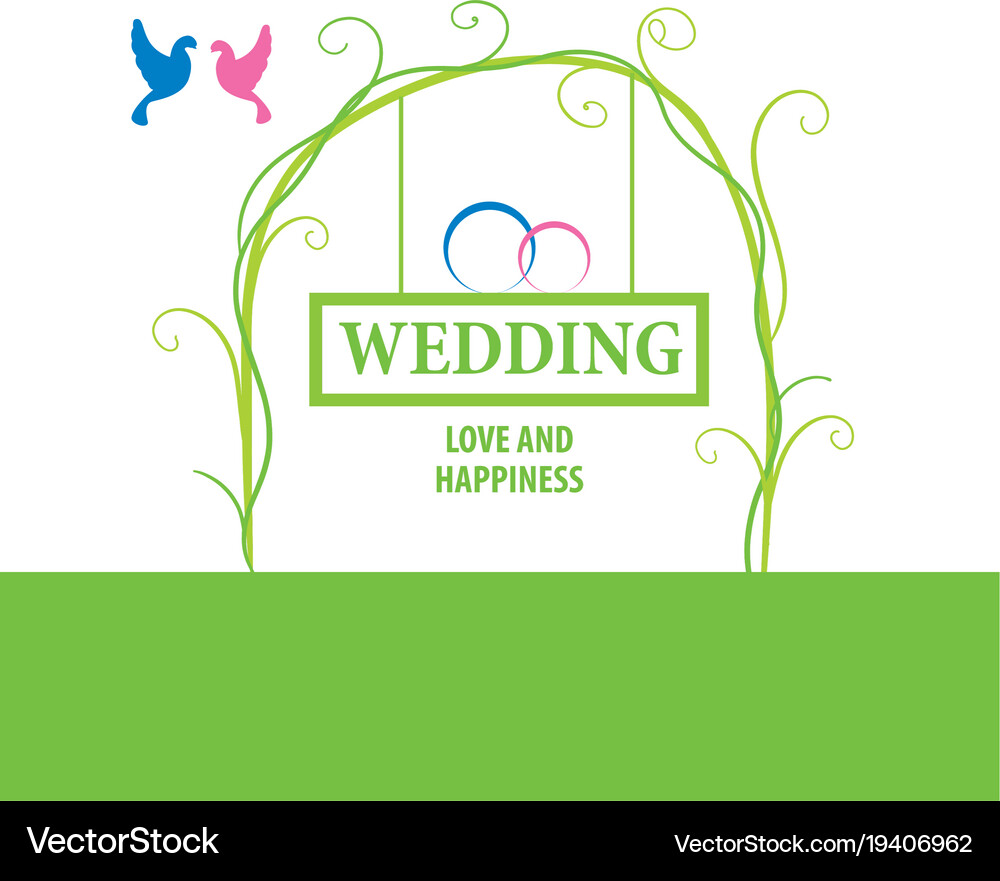 Logo wedding Royalty Free Vector Image - VectorStock