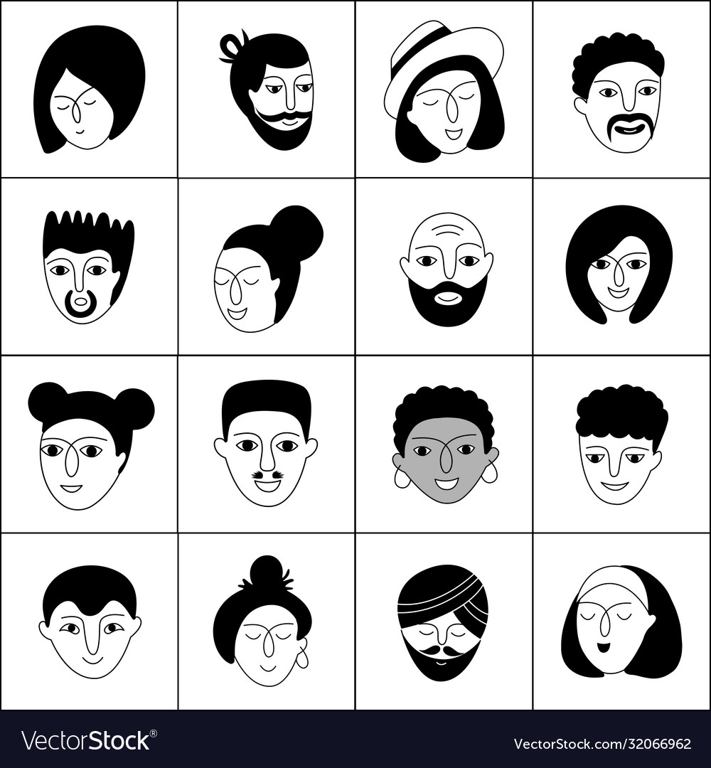 Multikulturelle Menschen Muster