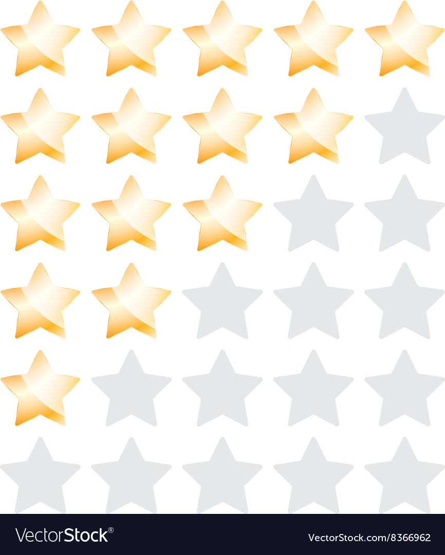Star rating with bronze stars