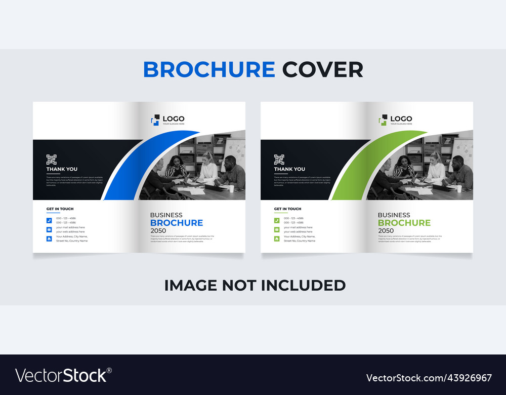 A4 business brochure cover design template set