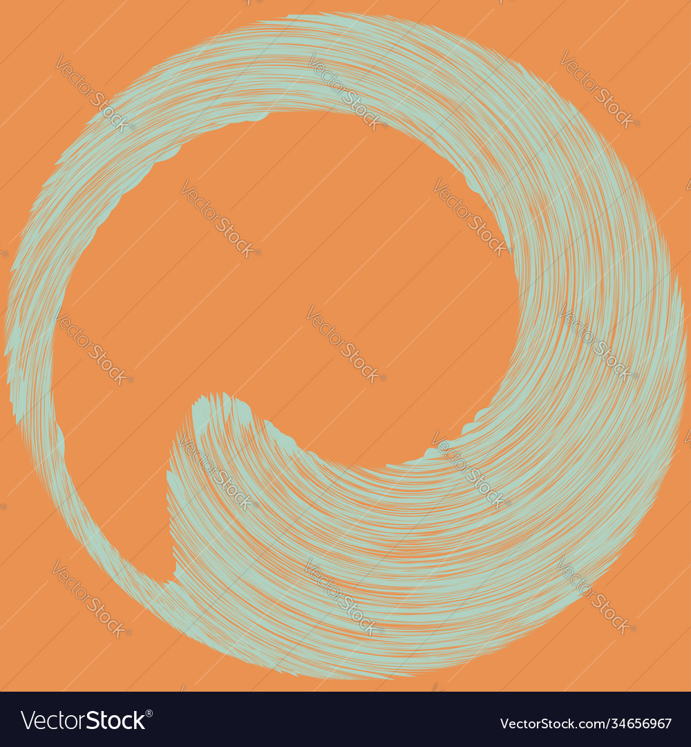 Circular spiral swirl twirl design element