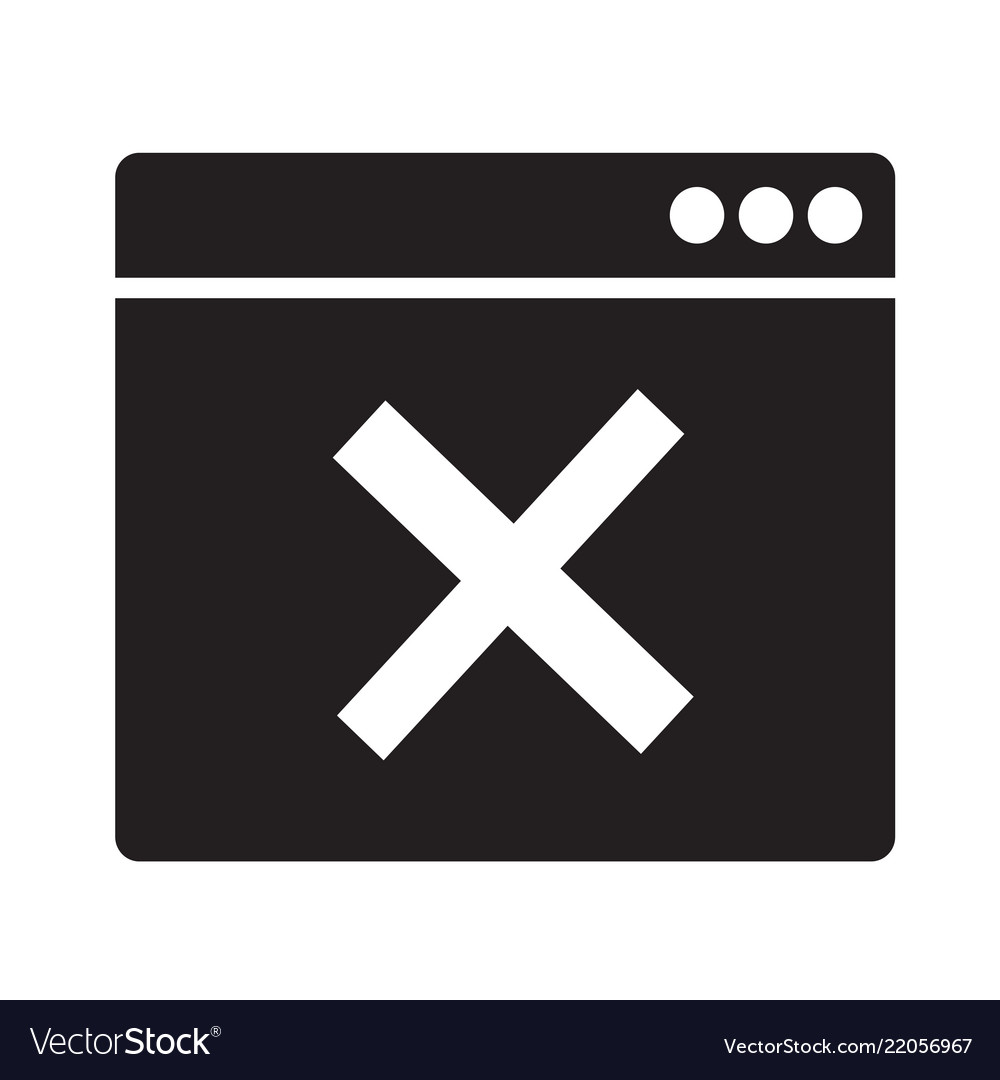 Delete window icon design