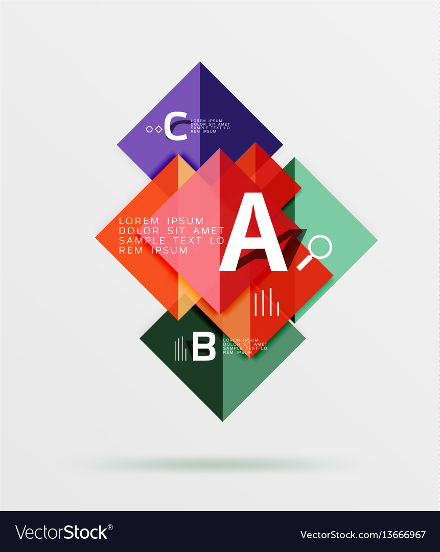 Geometric abstract background with option