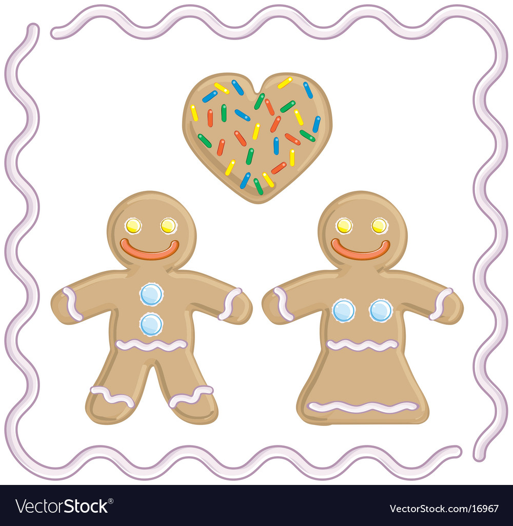 gingerbread man and girl