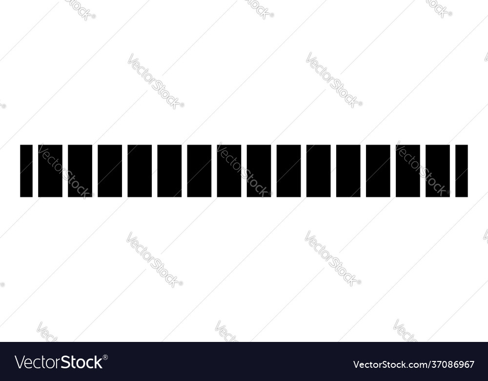 Horizontally repeatable dashed line stripe vector image Horizontally repeatable dashed line stripe