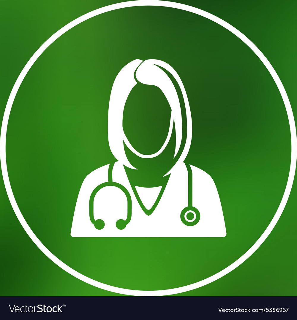 Icon doctor closeup medical graphic design