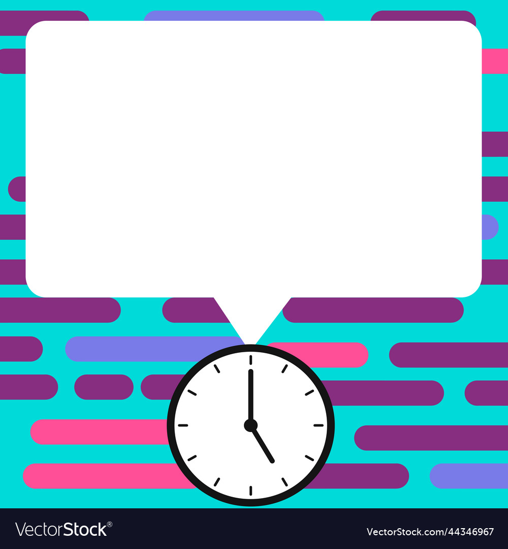 Presenter with conversation bubble showing new vector image Presenter with conversation bubble showing new