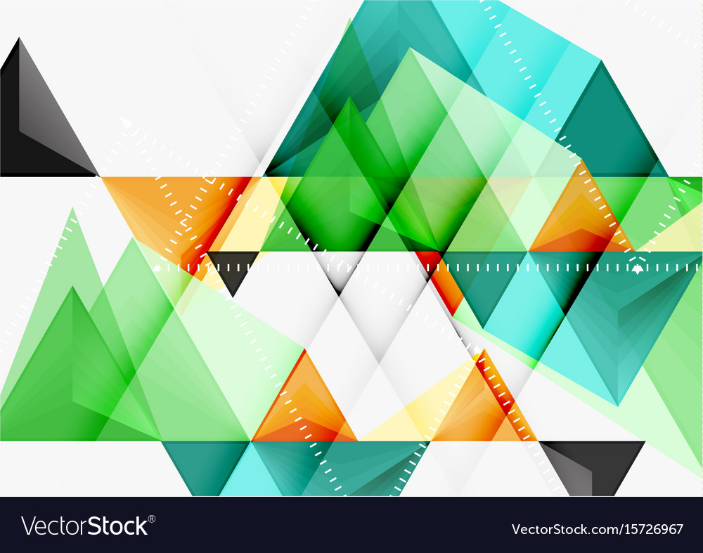 Triangular low poly a4 size geometric