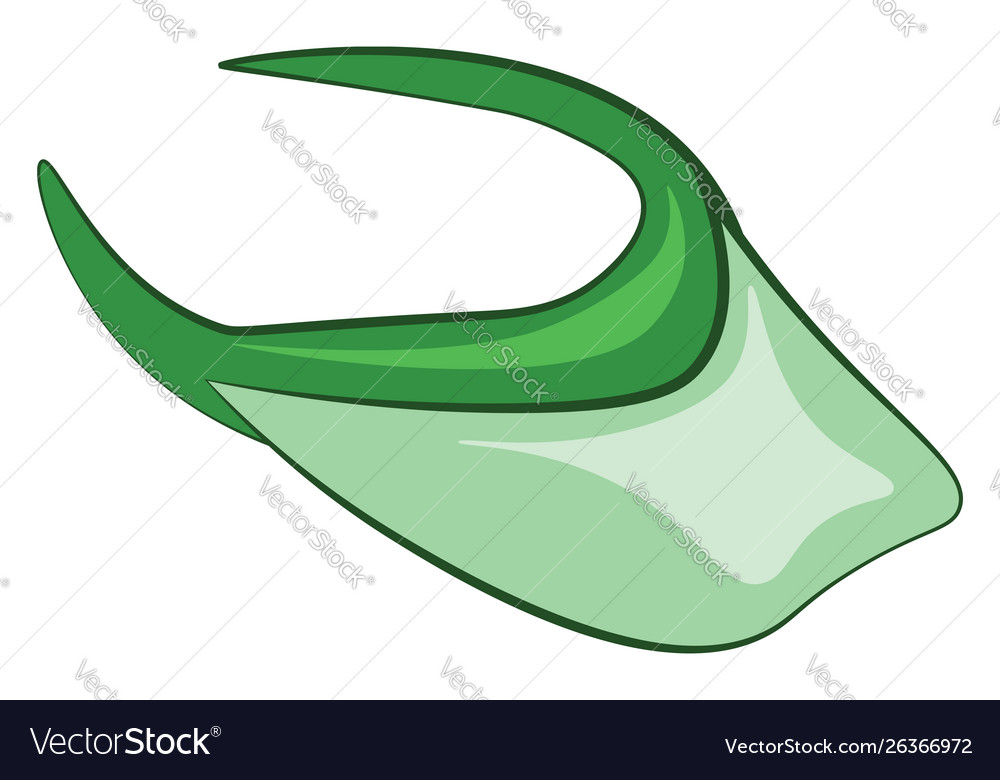 A green visor or color
