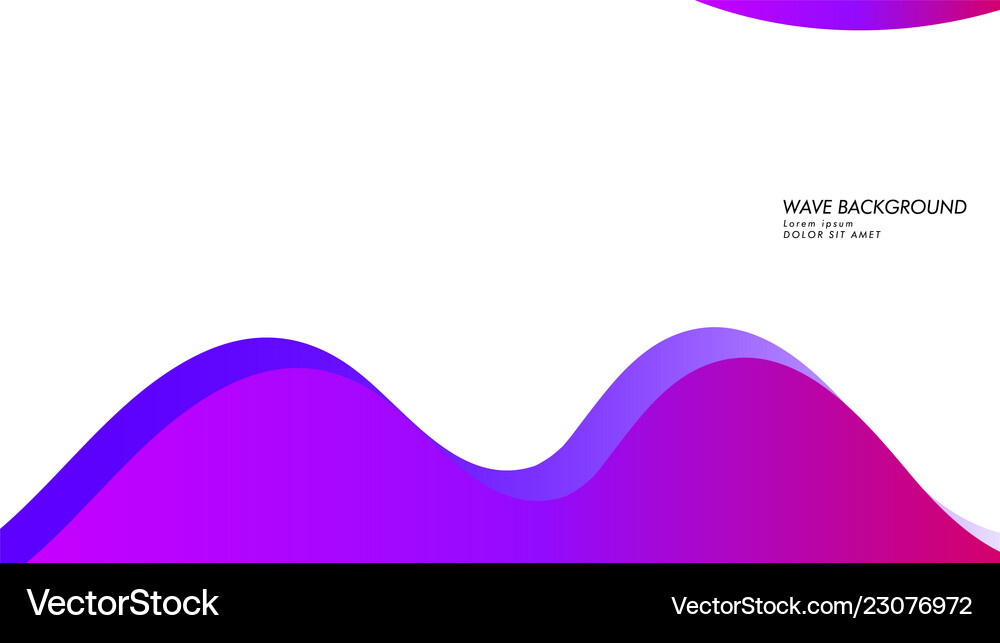Abstract wave background with gradient pink Vector Image