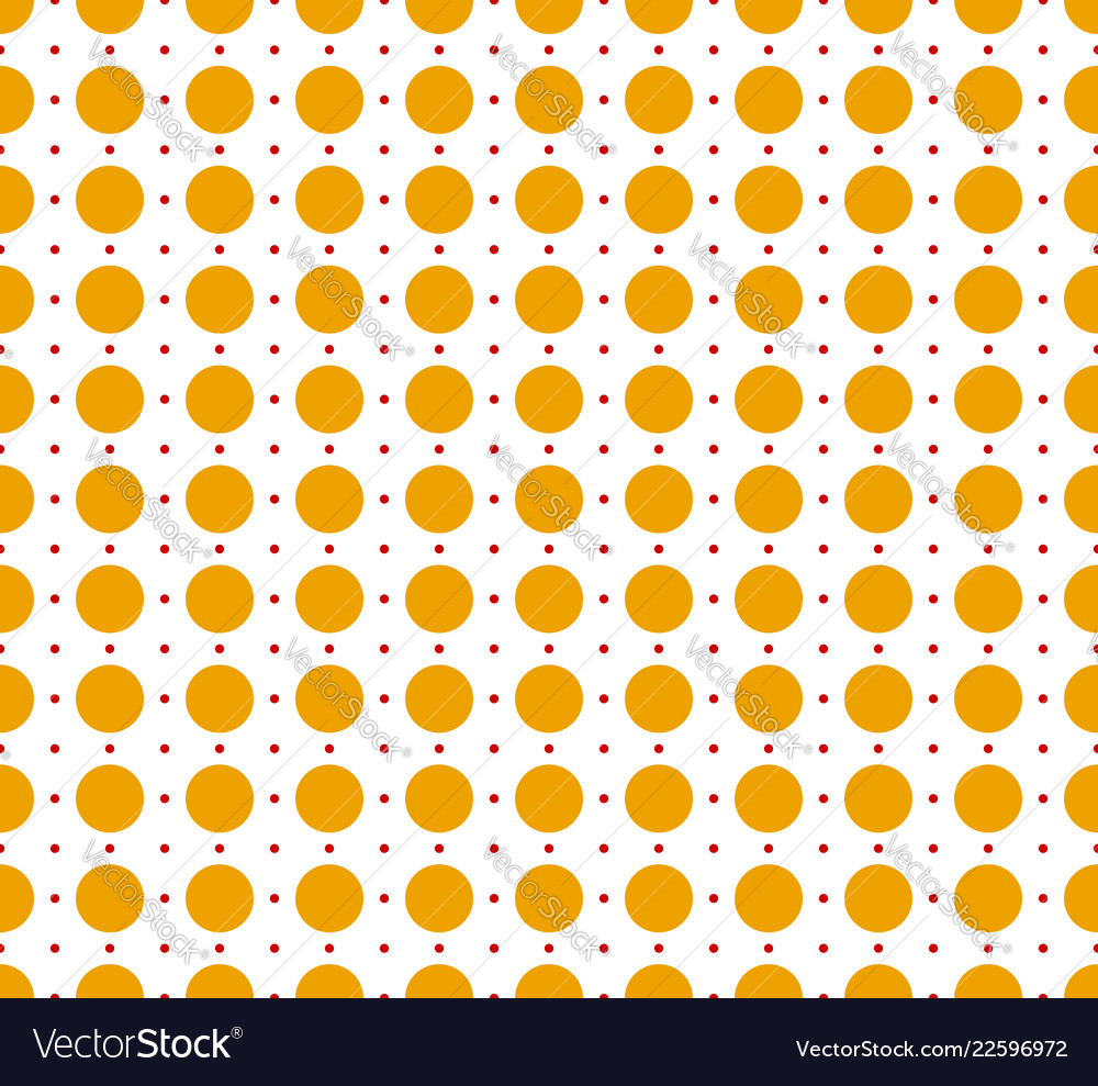Circles pattern - basic duotone red-yellow