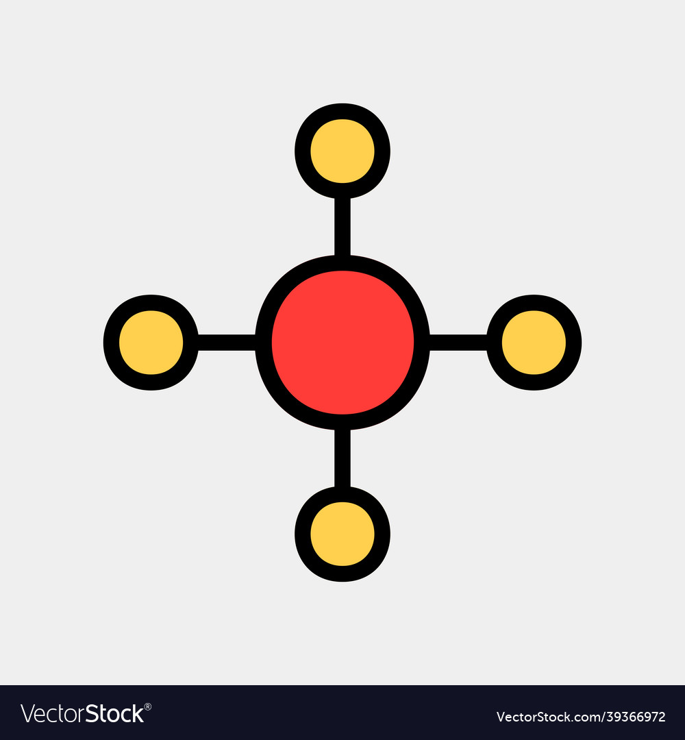 Diagram icon in filled line style for any projects vector image Diagram icon in filled line style for any projects