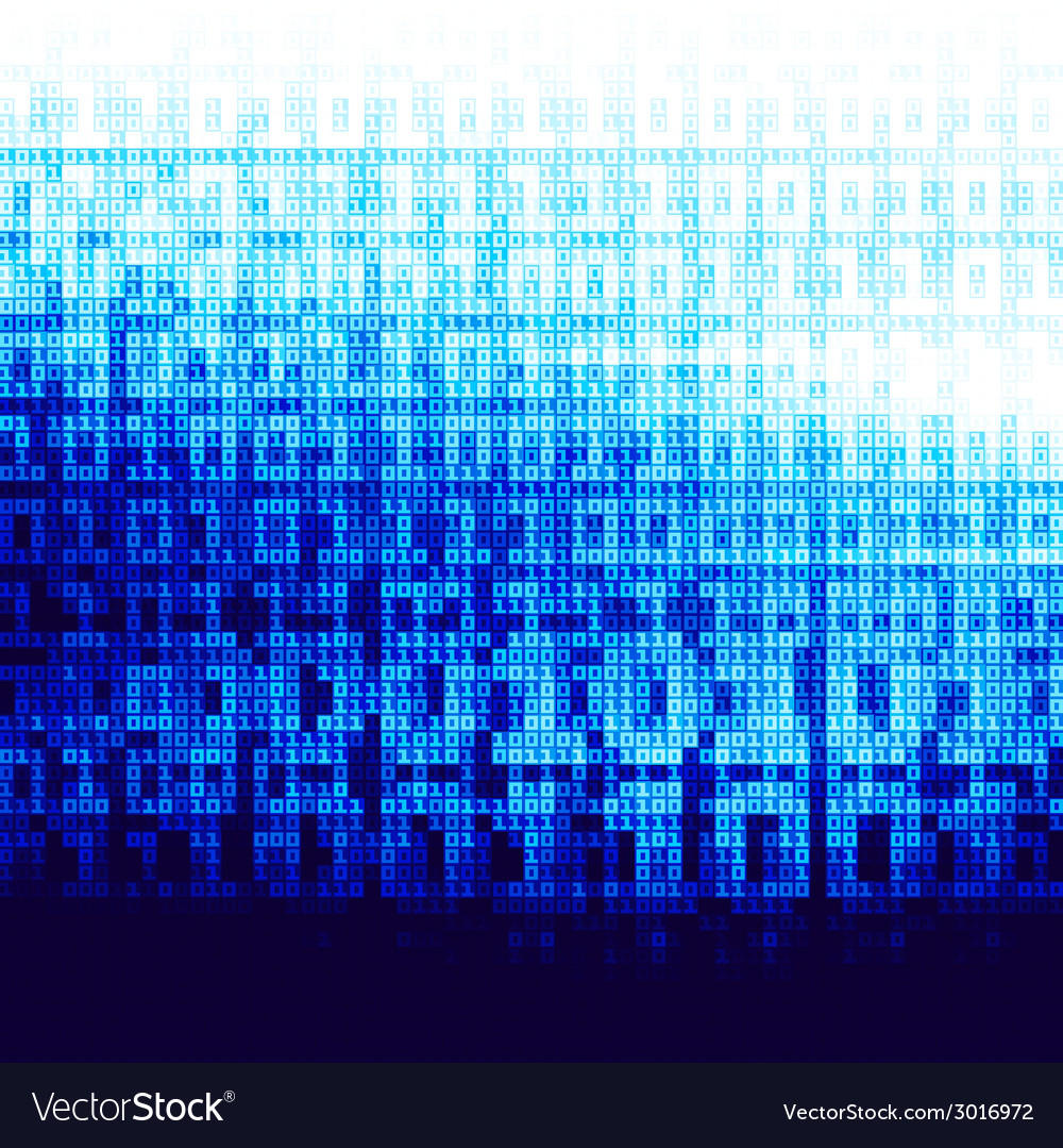 Digitaler Stream von Binary Code