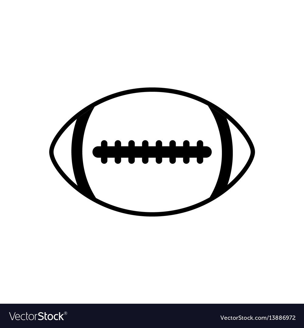 Football Icon - White on White