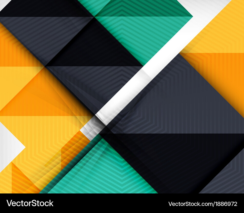 Geometric shape flat abstract background Vector Image