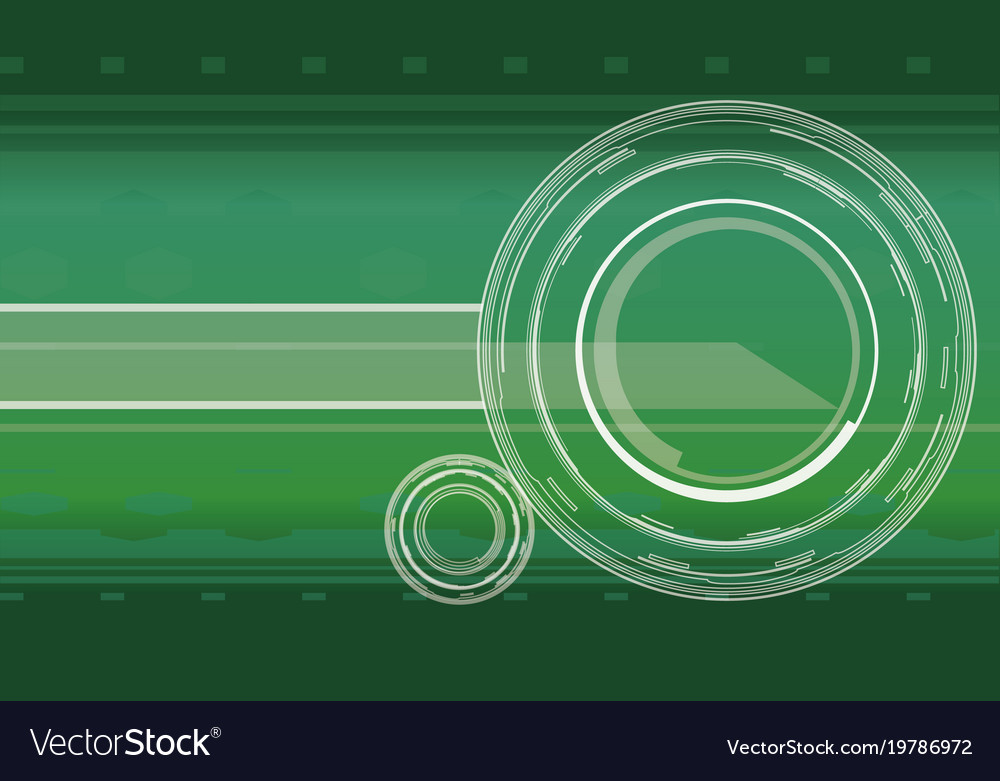 Hi-tech background in green color