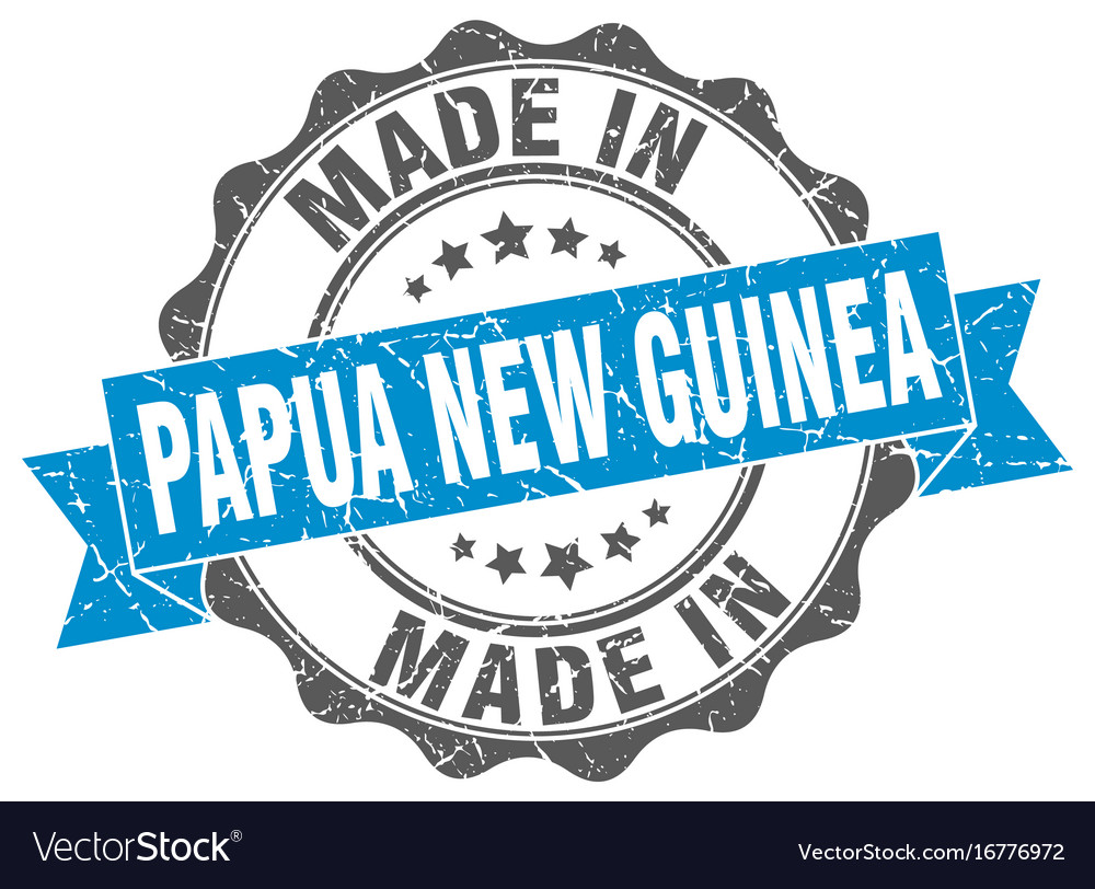 Made in papua new guinea round seal