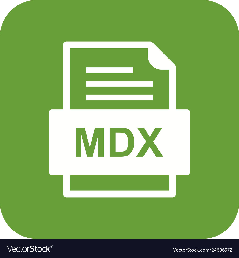 Mdx file document icon