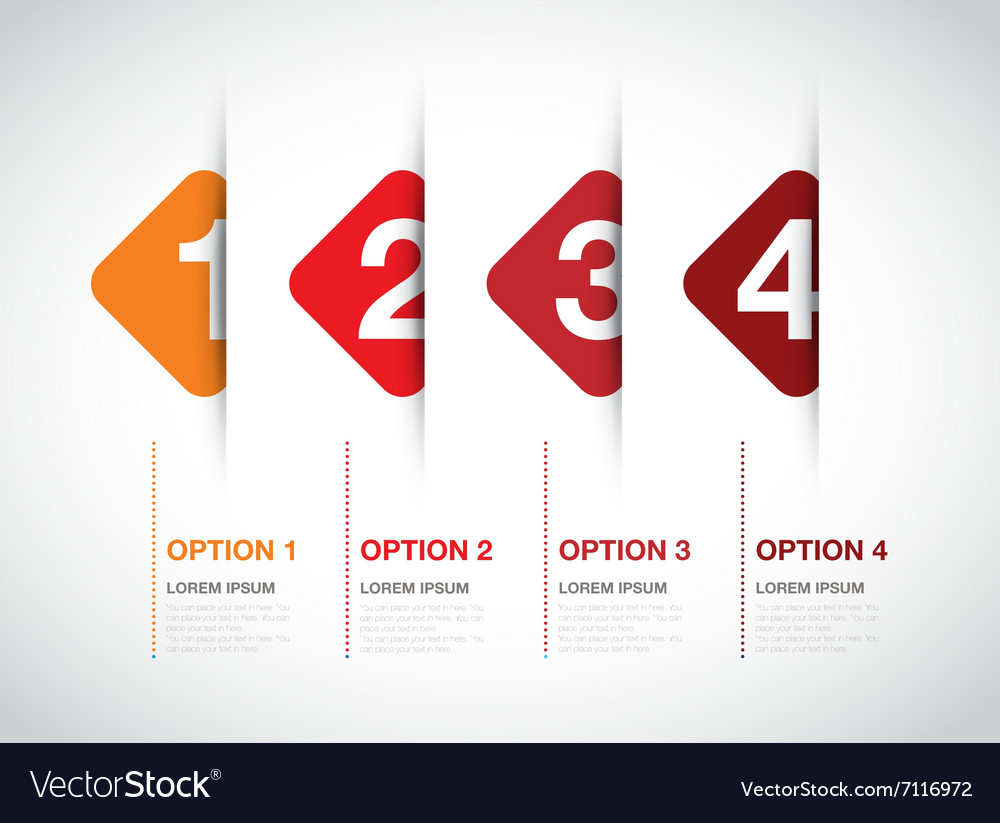 Red option background square